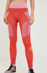 adidas by Stella McCartney Women’s Athletic Gym Leggings M Orange HG8787 - Picture 1 of 5