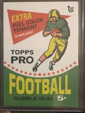 2018 Topps 80th Anniversary Wrapper Art Card #108 1964 Football