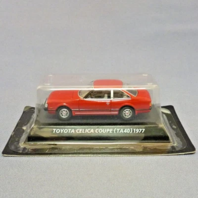 1:64 KONAMI TOYOTA CELICA COUPE TA40 RED 1977 DIECAST TOY CAR from Japan - Image 1 of 3