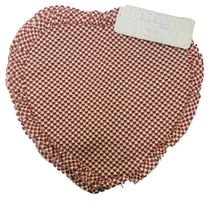 Nicole Miller Home Set of 4 White with Red Hearts Valentine's Day Placemats 15" - Picture 1 of 5