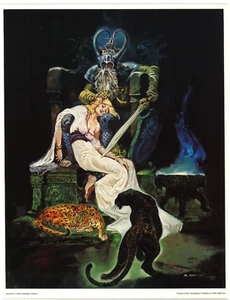 TOUCH OF THE TEMPTRESS Kunstdruck 5 Esteban Maroto Kunst SQP 1994 Leopard - Bild 1 von 1