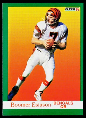 Boomer Esiason 1991 Fleer #19 Cincinnati Bengals - Image 1 of 2
