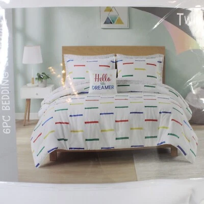 Urban мечты Twin шесть изделий постельного белья ансамбль Hello маленький мечтатель новый $120 - Изображение 1 из 4