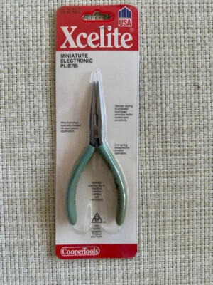 Xcelite 81CGV Long chain nose Pliers with side cutter 5.5" Made  Made in USA NOS - Image 1 of 2