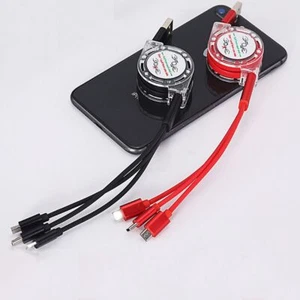 Durabile Universale retrattile Cavo a ricarica rapida 3 in 1 cavo USB - Zdjęcie 1 z 15