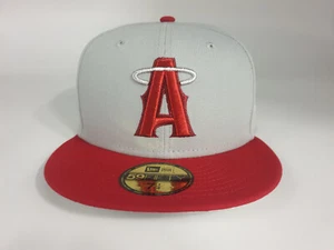 New Era MLB Anaheim Angels Metallic City 2 Tone 59FIFTY Fitted Cap Hat NewEra - Picture 1 of 6