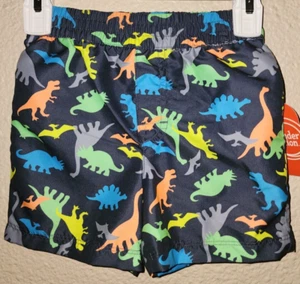 Wonder Nation Boys Swim Shorts UPF 50+ Dinosaurs Allover Size 2T BRAND NEW - Picture 1 of 4