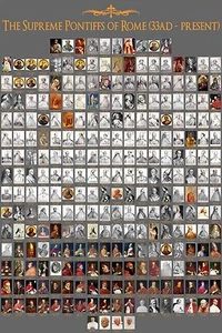 Popes Poster - Contains All 267 Popes from St. Peter to Pope Leo XIV - 24 x 36 - Picture 1 of 1