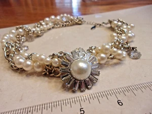Collar Corto Ann Taylor Multi Hilo Retorcido Medios Mixtos - Acento de Perla Sintética - Imagen 1 de 7