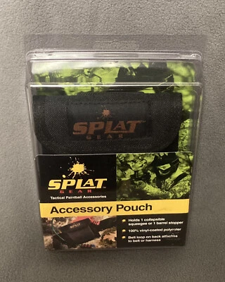 Bolsa de accesorios de paintball táctico Splat Gear. Negro. Hecho en USA. Nuevo Foto 1 de 4
