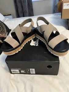 SOREL Women's Cameron Flatform Slingback Sandal 8 New In box - Picture 1 of 10