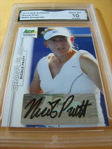 NICOLE PRATT 2013 ACE AUTENTICO GRANDE SLAM AUTOGRAFO NP2 GRADO 10 L@@K - Foto 1 di 2