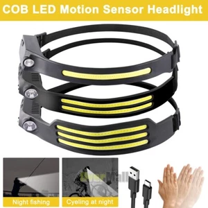 Lámpara LED De Cabeza Recargable Luz De La Cabeza Linterna Para Pescar Camping - Imagen 1 de 45