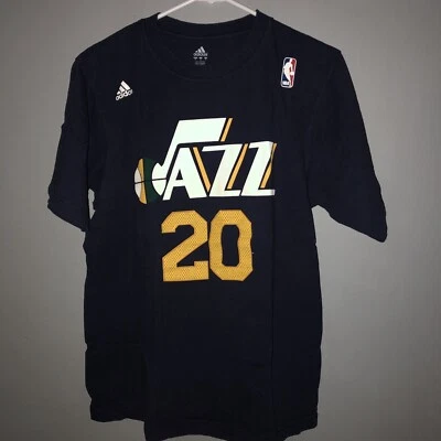 Utah Jazz Shirt Mens Adidas Size Medium M NBA Hayward Blue - Image 1 of 4