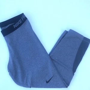 Nike Pro Dri-FIT Women's Size Medium (M) Gray Activewear Capri Workout Leggings - Picture 1 of 12