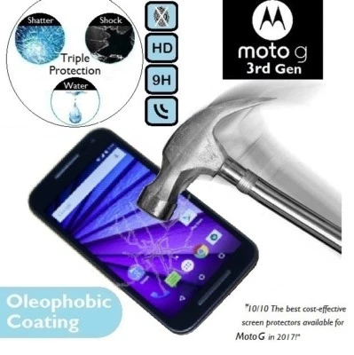 Protector Pantalla Cristal Templado 100% Original XT1541 para Motorola Moto G 3ª Generación Foto 1 de 2