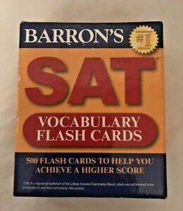 Barron's SAT Vocabulary Flash Cards by Sharon Weiner Green (2011, Cards,Flash...