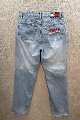 Vintage Tommy Hilfiger Jeans Mens 36x34 Blue Denim Grunge Skater 1990s Y2K - Image 1 of 4