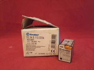 FINDER 55.34.8.110.0054 7A 14 PIN RELAY NEW BOX OF 10 JOB LOT - Picture 1 of 4