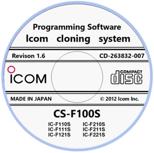 Icom CS-F100S Revision 1.6 Software for IC-F110S/F111S/F121S/F210S/F211S/F221S - Zdjęcie 1 z 1