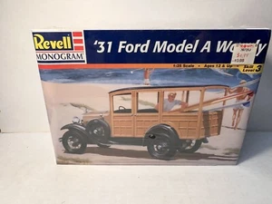 Revell 1931 Ford Model A Woody 1:25 Model Kit #85-7637 1997 NEW SEALED - Picture 1 of 5