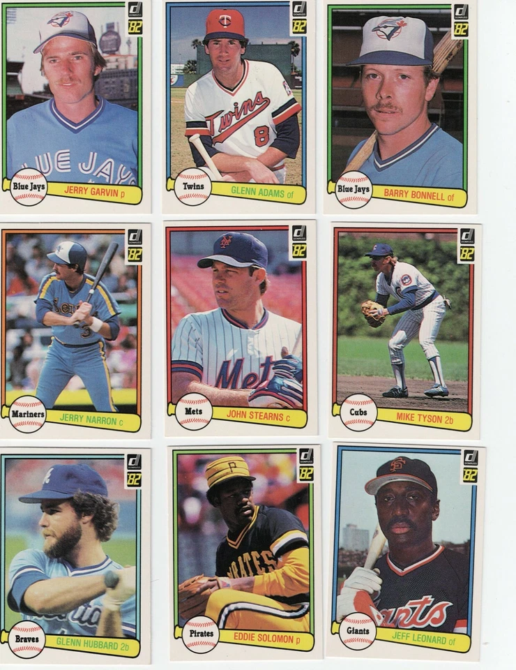 1982 DONRUSS Baseball Complete Your Set 251-500 - Image 1 of 1
