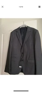 Lipsy London Grey Suit Jacket Men’s Uk 38 . Slim Fit.BNWT - Picture 1 of 12