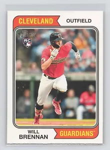 2023 Topps Heritage Will Brennan Cleveland Guardians RC - Picture 1 of 2