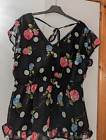 Ladies Black Blouse Size 18 Floral Blouse Top New Tags Simplybe Simply Be