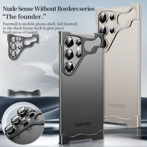 ShockProof Frame Case For Samsung S24 S23 Ultra Plus Aluminum Metal Bumper Cover - Picture 1 of 14