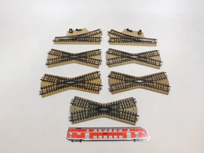 7x Märklin H0/00 Crossing/Manual Points M Track for 3600/800 #CV578-1 - Image 1 of 3