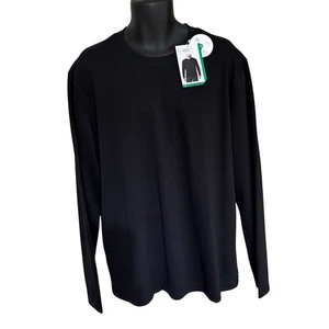 T-shirt maglietta uomo MONDETTA Outdoor Project XL Crew NERA maglietta riciclata NUOVA - Foto 1 di 9