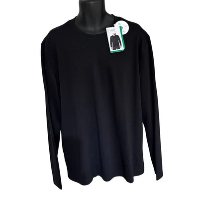 Camiseta para hombre Mondetta Outdoor Project XL Crew NEGRA camiseta reciclada NUEVA Foto 1 de 4