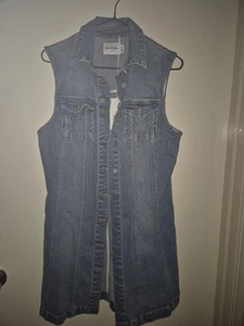 Abrand Jeans Denim Dress BNWT Size AU M Blue Button Up Lulu Rcy Mini - Picture 1 of 5