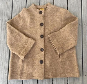 Vintage Ruby Rd Women's 100% Wool Swing Jacket Camel Tan Size 1X - Picture 1 of 20