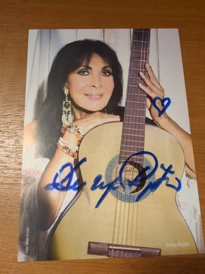 Unikat. Orginales Autogramm. Musik. Schlager. Winnetou. Karl May. Dunja Rajter - Bild 1 von 2