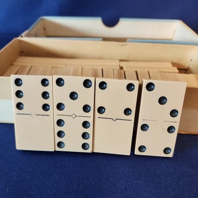Vintage 1930-50's Butterscotch Dominoes  - Image 1 of 4