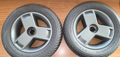 Pride GO-CHAIR PAIR 9x3 FLAT-FREE Drive Wheels Tires Power Scooter Pr1mo P-125 - Image 1 of 4