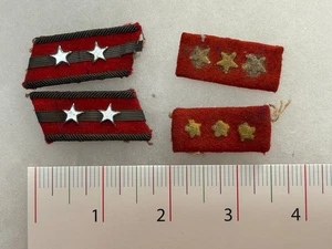 WWII Japanese Shoulder Tab Rank Insignia Lot of 4 - Picture 1 of 6