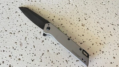 Cuchillo de Bolsillo Plegable Misdirecto Kershaw 1365 Hoja Lisa Linerlock Gris- Foto 1 de 4