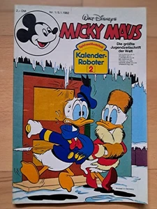 Micky Maus Nr.1 vom 5.1.1982 mit Kalender-Roboter + Schnippecke - TOP Z0-1 - Picture 1 of 4