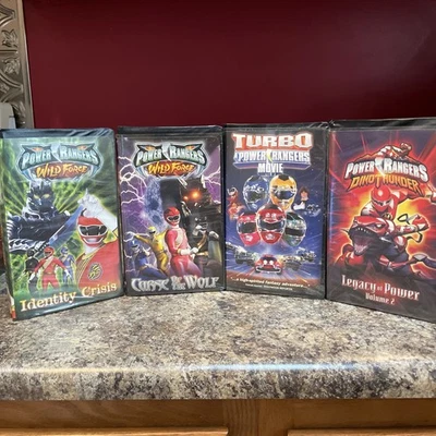 Mighty Morphin Power Rangers VHS Lot (4)  Movies clam shell Foto 1 de 2