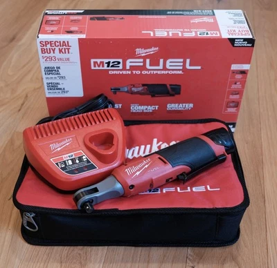 Milwaukee 12V High Speed Ratchet 2567-21H - Includes battery, charger & case - Image 1 of 4