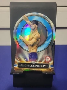 2024 Topps Chrome Olympics Michael Phelps Chasinng The Rings CR-21 - Picture 1 of 2