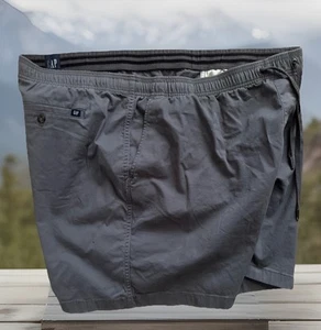 GAP DRAWSTRING CHINO STRETCH FLAT FRONT SHORTS DARK-GRAT MENS BIG & TALL XXXL - Picture 1 of 5
