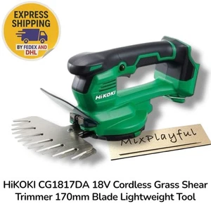 HiKOKI CG1817DA 18V Cordless Grass Shear Trimmer 170mm Blade Lightweight Tool - Picture 1 of 8