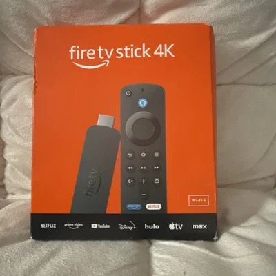 Amazon Fire TV Stick 4K (newest model) with Fire TV Search, Wi-Fi 6, New Sealed - Image 1 of 4