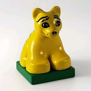 Duplo Vintage Zoo Animal Yellow Tiger Cub Baby Yellow - Picture 1 of 4