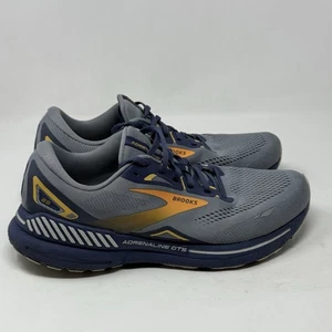 Brooks Adrenaline GTS 23 Sneakers Mens 12.5 D Blue Orange Running Shoes - Picture 1 of 17