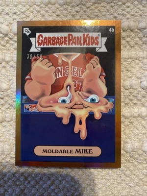 Mike Trout Moldable Mike Orange 38/50 Garbage Pail Kids GPK Series 1 Topps - Image 1 of 4